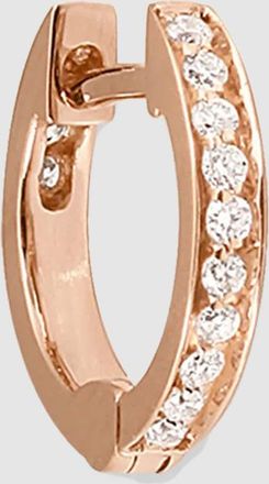 Vanrycke Créole Officiel Pavée XS Diamants Or Rose (vendue à lunité)