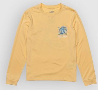 Salty Crew Surf Shark Sunshirt Kids Licra manga larga naranja