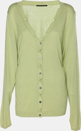 Elie Tahari Green Stretch Knit Sammy Long Sleeve Sweatshirt