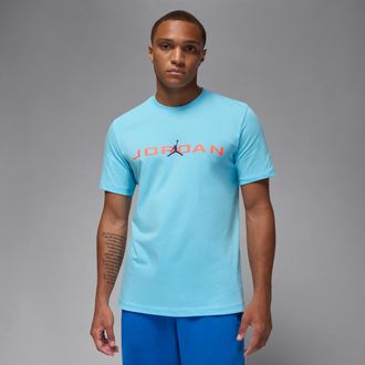 Nike Jordan Mens Jordan Air T-Shirt in Blue | IB7353-497