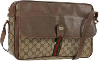 Gucci Pre-owned Cross Body Bags, female, Beige, Size: ONE SIZE Pre-owned Plastic Cross Body Bag