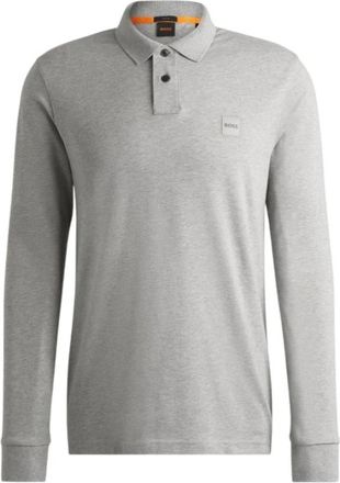 HUGO BOSS Passerby Polo - Heren - Polos - Grijs - L - Katoen - Tops