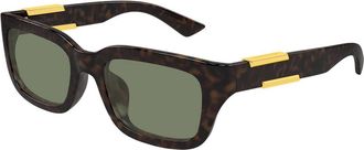 Bottega Veneta BV1453SA Asian Fit 003 Mens Sunglasses Tortoiseshell Size 54