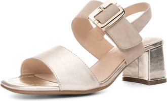 Ara Womens Bordeaux Adjustable Dress Sandal In Platinum & Sand