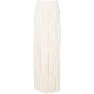 Saint Laurent Pleated Maxi Skirt