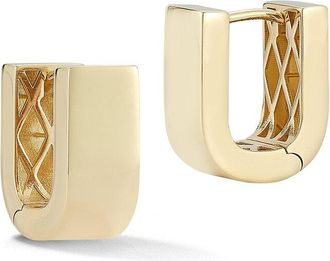 Ember Fine Jewelry 14K Bold U Hoop Earrings