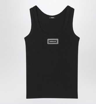 Versace Stretch Ribbed Tank Top