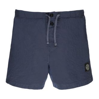 Stone Island Beachwear, male, Blue, Size: M Swim Trunks