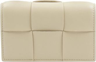 Bottega Veneta Visitekaarthouder - Dames - Portefeuilles - Beige - ONE Size - Leer - Accessoires