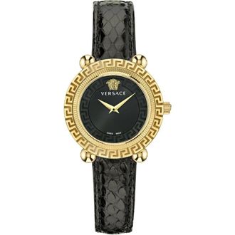 Versace Greca Twist Ve 6I00323 - Dames - Horloges - Geel - ONE Size - Leer - Accessoires