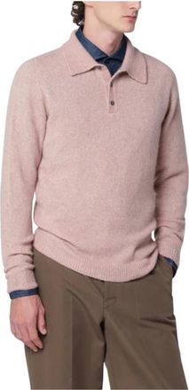 Roberto Collina Polo ML - Tops - Hombre - Rosa - XL