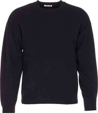 Auralee Trui met ronde hals - Zwart