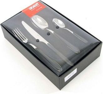 Abert Servizio di posate 24 Pezzi nero