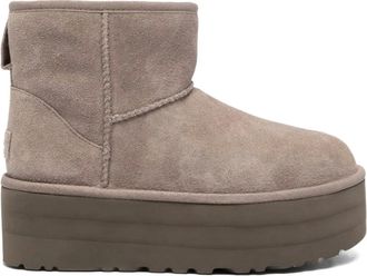 UGG Stivali Classic Mini Platform con applicazione 50mm - Toni neutri