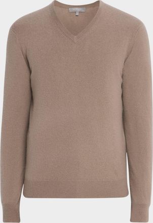 Neiman Marcus Mens Cashmere V-Neck Sweater