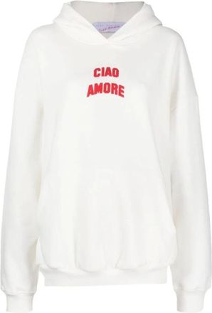 Giada Benincasa Donna, Felpe, Bianco, S, new