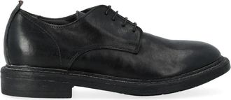 Moma Derby Schoen - Heren - Veterschoenen - Zwart - 40 EU - Leer - Schoenen