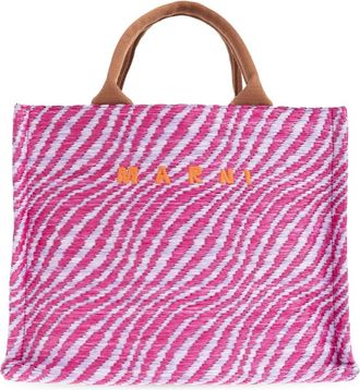 Marni Kleine Basket Tote Bag - Dames - Shoppers - Roze - ONE Size - Polyester - Tassen