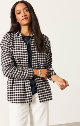 Fat Face FatFace Bessie Navy Petite Check Shirt