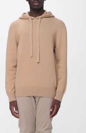 Laneus Relaxed Fit Knit Hoodie in Merino Wool and Cashmere