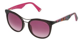 Police SPL758 09HP Mens Sunglasses Brown Size 52