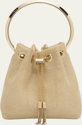 Jimmy Choo London Bon Bon Drawstring Bucket Bag