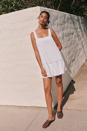 Maeve Poplin Bubble Mini Dress