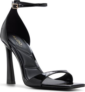 Aldo Evvie Ankle Strap Sandal in Open Black at Nordstrom, Size 8.5