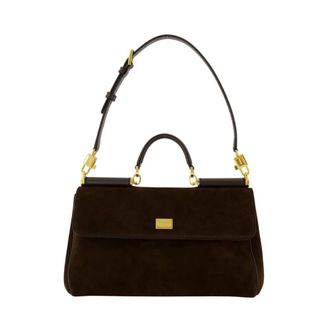 Dolce & Gabbana My Sicily Handtas - Dames - Handtassen - Bruin - ONE Size - Leer - Tassen