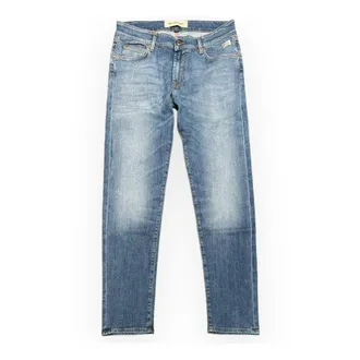 Roy Rogers Straight Jeans, male, Blue, Size: W42 Classic Denim Jeans for Men