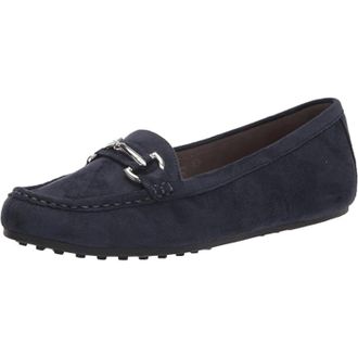 Aerosoles Day Drive Loafers Navy Faux Suede Slip On Shoes HAWK385