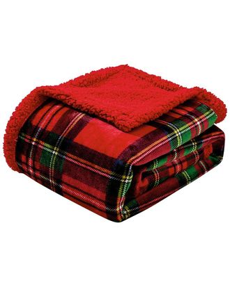 Luxury Home Classic Red Plaid Throw Blanket