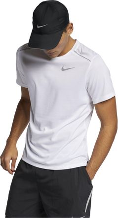 Nike DRI-FIT MILER Running Quick Dry Short Sleeve Asia Sizing White AJ7566-100