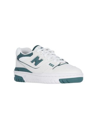 New Balance Perforated Leather Low-Top Sneaker - White