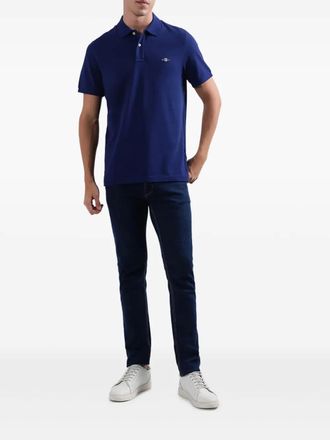 GANT Polo con logo - Blu