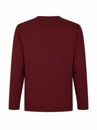 C.P. Company Long-Sleeved Cotton T-Shirt - Burgundy
