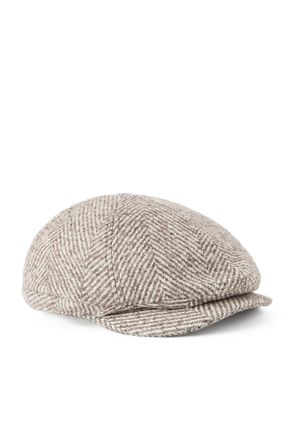 Brunello Cucinelli Herringbone Knitted Flat Cap