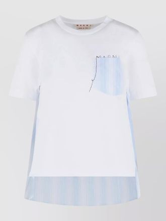 Marni cotton t shirt short sleeve round neck