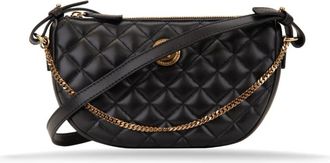 Versace Quilted Schoudertas - Dames - Schoudertassen - Zwart - ONE Size - Leer - Tassen