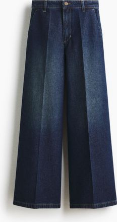 H&M Super Wide High Jeans - Blue