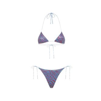 Os&eacute;ree Animalier Glitter-effect Bikini