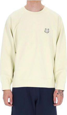 Maison Kitsun&eacute; Oversized Sweatshirt - Heren - Sweatshirts - Groen - S - Katoen - Hoodies & sweatvesten