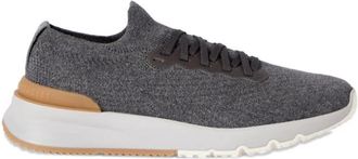 Brunello Cucinelli Katoenen Sneakers - Heren - Sneakers - Zwart - 43 EU - Katoen - Schoenen