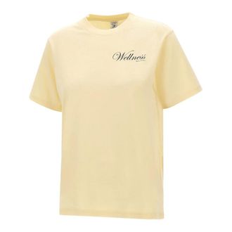 Sporty & Rich T-Shirts, female, Yellow, Size: XS Avenue T-Shirt