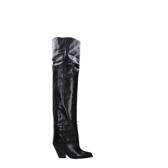Isabel Marant Black Leather Over The Womens Knee