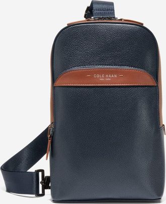 Cole Haan Mens Damon Sling Bag - Blue