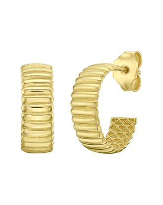 Italian Gold, Inc 14K Three Quarter Hoop Earrings