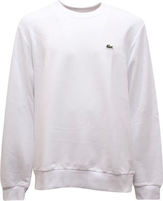 Lacoste Heren, Sweatshirts & Hoodies, Wit, Maat: XL Katoen