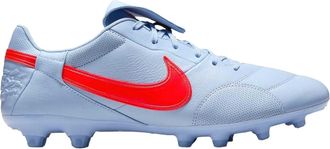Nike Heren Premier 3 Classic Leer Firm Ground Voetbalschoenen (Blauw/Paarse)