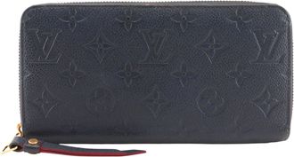 Louis Vuitton Marine Rouge Navy Monogram Empreinte Long Wallet (Bi-Fold) (Pre-Owned)